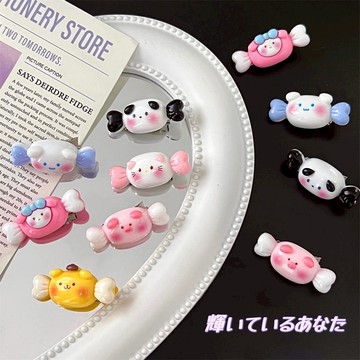 可愛腮紅動物糖果造型髮夾 甜美可愛少女心迷你髮夾 兒童可愛髮夾 日系卡通髮飾A02