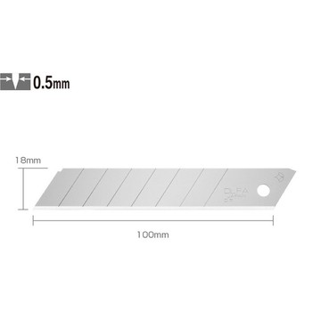 【阿翔小舖】『OLFA』大型美工刀片LB-10  10片/包  厚0.5mm