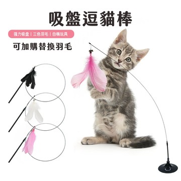 吸盤逗貓棒 貓咪玩具 逗貓棒 自動逗貓棒 貓玩具 逗貓 自動逗貓 逗貓玩具 逗貓神器 羽毛逗貓棒