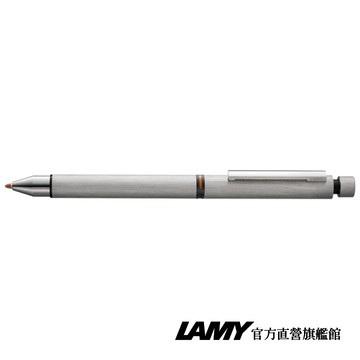【LAMY】黑.紅原子筆＋鉛筆三用筆 / CP1-759-不鏽鋼銀- 官方直營旗艦館