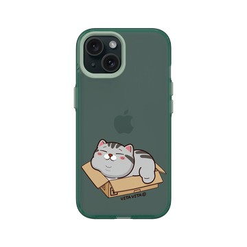 iPhone 15 Clear 憂墨綠 - VITA VITA．塔仔是隻貓 - 還是紙箱最讚