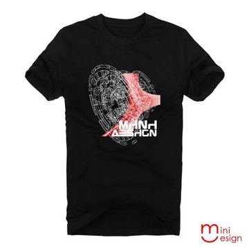 Minidesign-機械爆破圖面潮流設計短T 五色