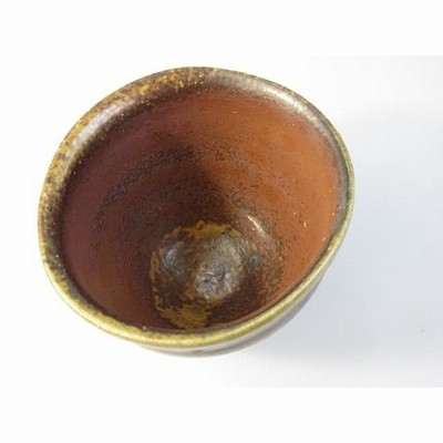 備前焼のベテラン作家井上雅司作木箱付きぐい呑