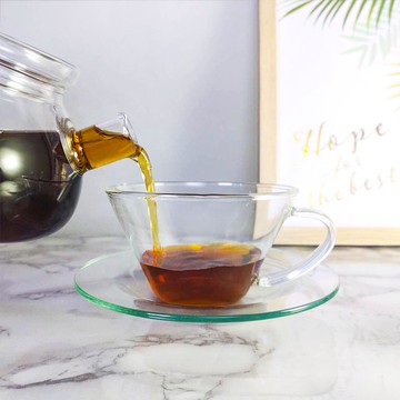 台灣純手工吹製 居家 辦公 日詮玻璃杯盤/咖啡杯碟組/茶杯/花茶杯