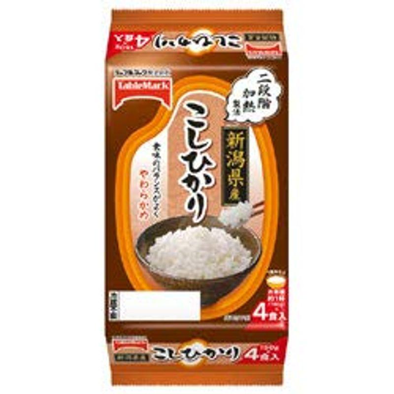 テーブルマーク たきたてご飯 新潟県産こしひかり (分割) 4食(150g×2食×2個)×8個入×（2ケース）