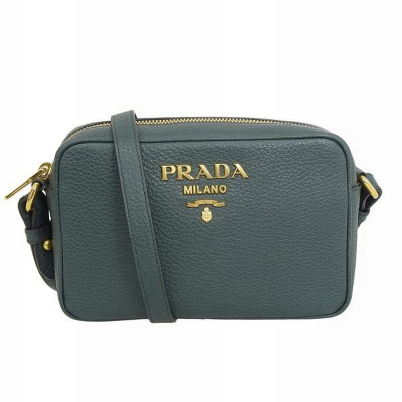 プラダ PRADA バッグ ショルダーバッグ バッグ レザー グリーン