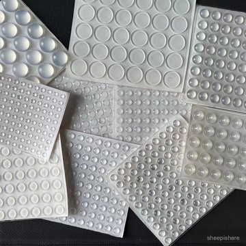 新品9折⚡家具櫃門加厚靜音顆粒桌麵擺件透明自粘膠貼家用門把手防撞膠粒 Q2NG