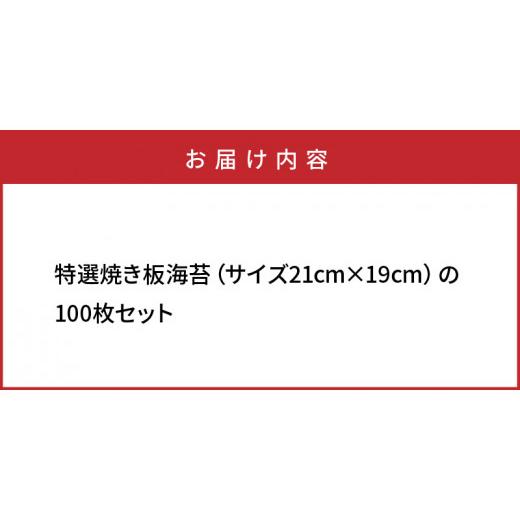 ふるさと納税 大分県 国東市 特選極上 焼き板海苔 21×19cm 100枚セット_1050Z