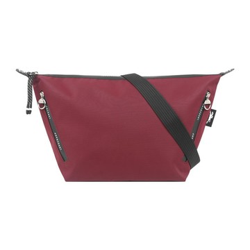 LONGCHAMP Le Pliage Energy M 彎月斜背包(酒紅色)