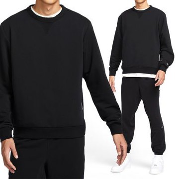 Nike SI Crew 男款 黑色 運動 休閒 上衣 寬鬆 刺繡Logo 大學T 毛圈布 長袖 FZ0221-010