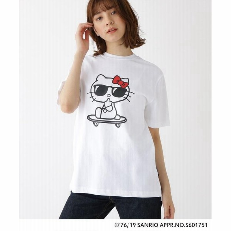 Base Station ベースステーション ハローキティ Hello Kitty 別注 サングラスプリント 半袖 Tシャツ 通販 Lineポイント最大0 5 Get Lineショッピング