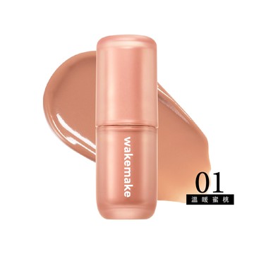 WAKEMAKE唯可魅 濾鏡柔焦唇釉-01溫暖蜜桃