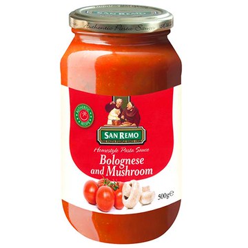 聖雷蒙頂級麵醬起司蘑菇口味500g【愛買】