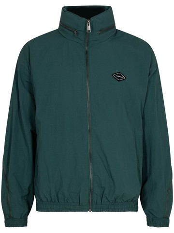 Unknown UK - zip-panel track jacket - men - Nylon - XL - Green