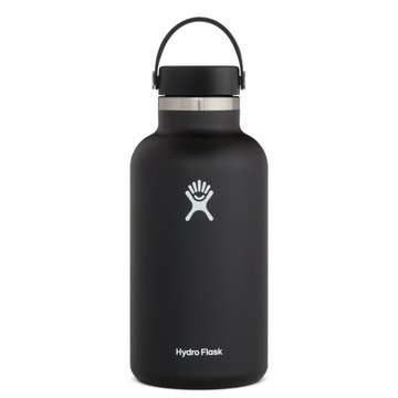 【【蘋果戶外】】Hydro Flask【寬口 / 1900ml】64oz 1900ml 黑 美國 不鏽鋼保溫保冰瓶 保冷保溫瓶 不含雙酚A