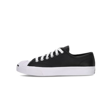 Converse JP OX 基本款 新款 開口笑 皮革 休閒鞋 黑色 164224C