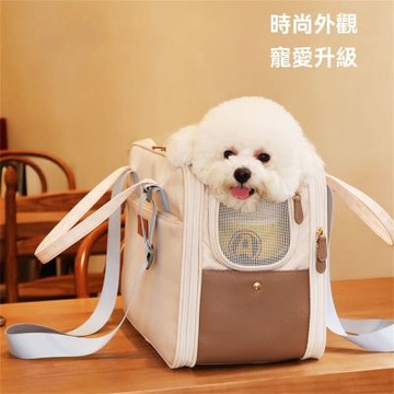 【甜寵】高顏值帆布寵物外出包 透氣網面輕量設計