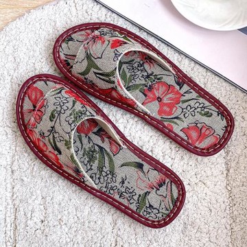 四季亞麻拖鞋女居家家用情侶室內地板防滑軟底家居棉麻男中式夏天