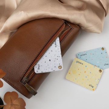 omars uTag智慧防丟卡-iOS專用-無線充電-支援手機內建APP