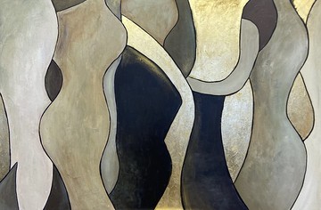 水彩風格壓克力畫布抽象牆藝術裝飾原創藝術