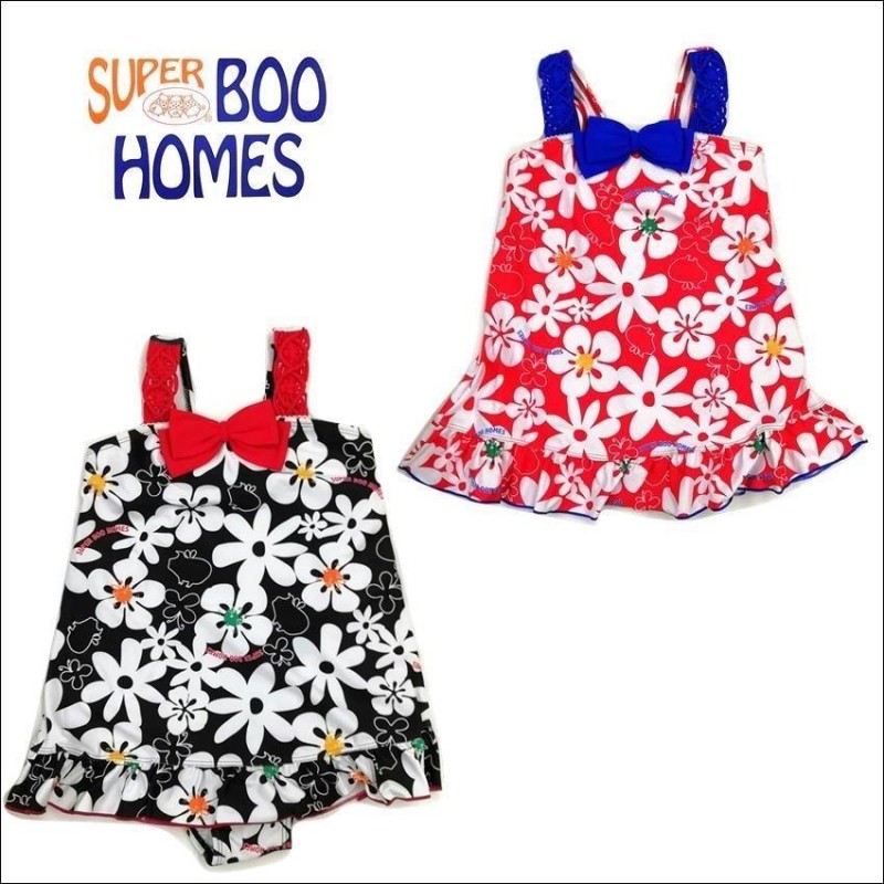 水着 女の子 スーパーブーホームズ 花柄 フラワー SUPER BOO HOMES 
