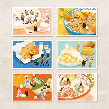 postcard-世界美食之旅系列套組