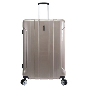 LK-8018 拉絲紋拉桿箱 ABS+PC塑膠  香檳色  24吋