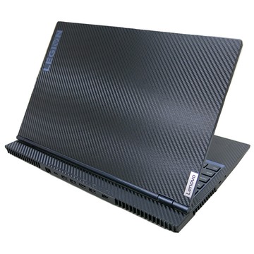 【Ezstick】LENOVO Legion 5 15ITH6 筆電機身貼｜黑色卡夢紋｜上蓋+鍵盤週圍貼｜