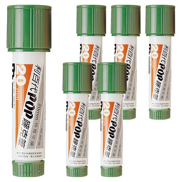 LIBERTY 利百代 907-20-G POP 嘜克筆 平方尖 5~20mm  綠色  6支