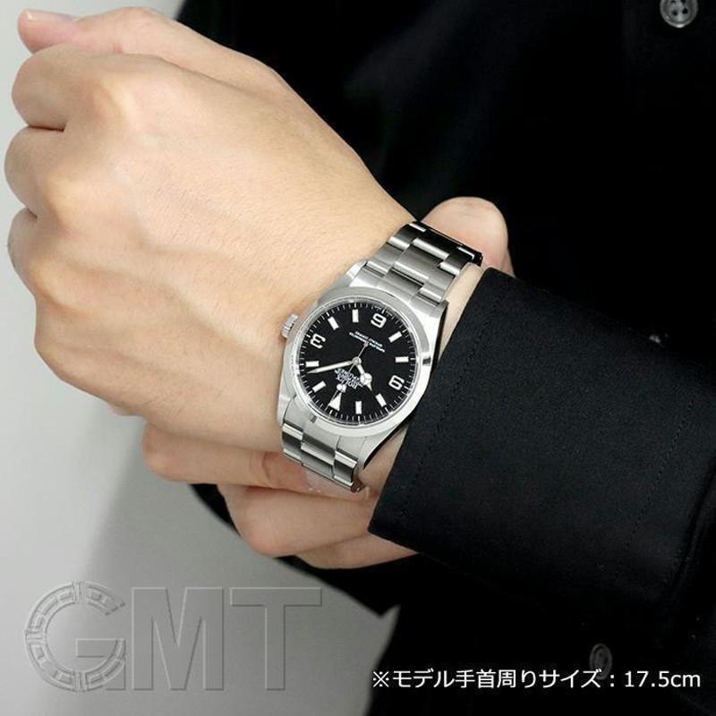 ロレックス ROLEX 114270 Z番(2007年頃製造) ブラック メンズ 腕時計