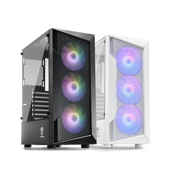 【享最高折300】TrendSonic 翰欣 GX330S 黑/白 電源下置 玻璃透側ATX電腦機殼