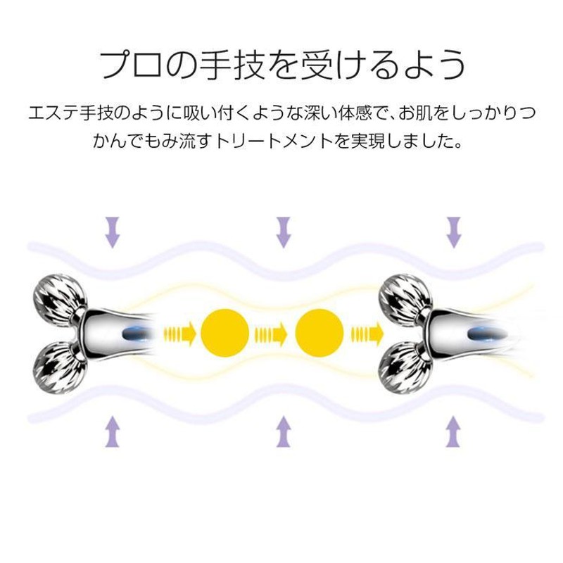 美顔ローラー 美顔器 エミリーストーン マイクロカレント フェイス