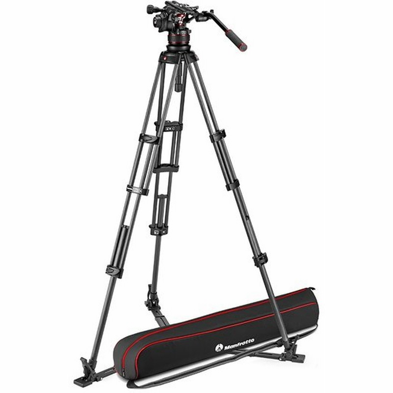 Manfrotto カーボンツインビデオ三脚 グラウンドスプレッダー付属 MVTTWINGC カメラアクセサリー Manfrotto カーボンツインビデオ三脚 グラウンドスプレッダー付属 MVTTWINGC