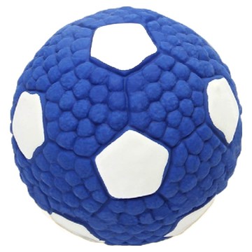 EETOYS 宜特 寵物乳膠球玩具  6.5 x 6.5cm  藍色足球  1個