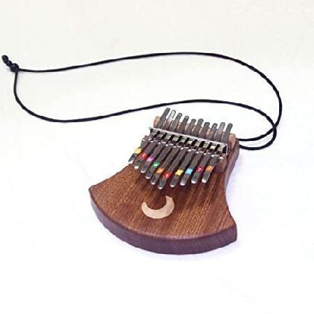 Mini Kalimba Thumb Piano 10 Keys Mbira African Finger Piano Kit Included Key Stickers Cute Gifts for kids and Girls Portable Wooden Beautiful Decorati