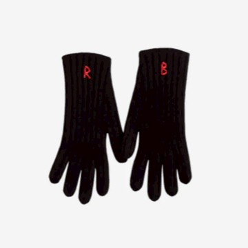 Ruslan Baginskiy RB字羊毛手套/黑色