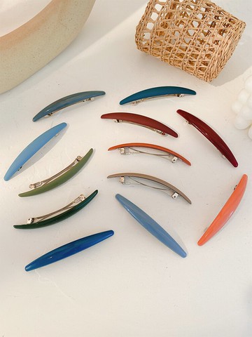 韓式氣質彈簧夾女頭飾發夾網紅新款發卡后腦勺一字夾劉海夾