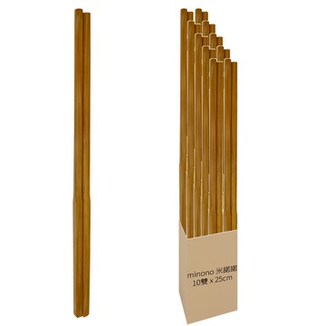 minono 米諾諾 復古筷 25cm  10雙  木色