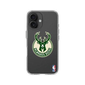 iPhone 16 Clear 透明 - NBA - Logo-密爾瓦基公鹿 Milwaukee Bucks