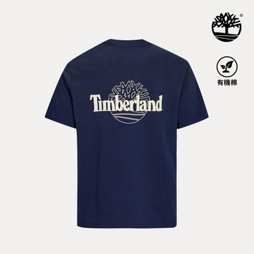 男款深藍色背面LOGO圖案T恤|A5SRU451
