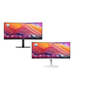 米特3C數位–MSI 微星 Modern 黑色MD342CQP/白色Modern MD342CQPW 34吋曲面螢幕