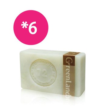 GreenLand皇室寵愛絲滑緊緻核桃馬賽皂6入(美膚組)