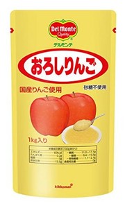 キッコーマン食品 デルモンテ おろしりんご 1000G ×2個