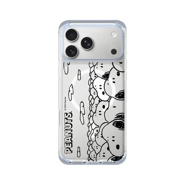 iPhone 17 Pro Max ClearX (MagSafe 兼容) 冰透藍 - 史努比 Snoopy - 滿滿的Snoopy