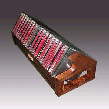 台灣公司貨 免運 全實木小CD架 hifi影音配件音樂碟片收納游戲唱片光盤置物架 快速發貨