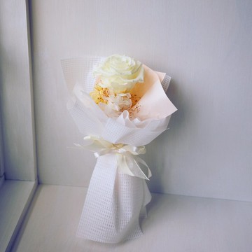 永生玫瑰花束  生日 l 週年 l 慶祝 l 黃色系