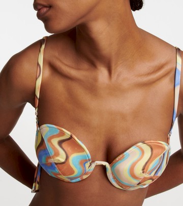 Jacquemus Le Haut Aouro printed bikini top