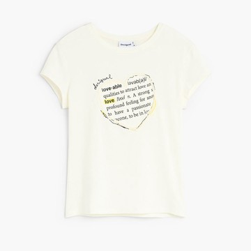 Desigual 愛心字典短袖T恤-2色可選