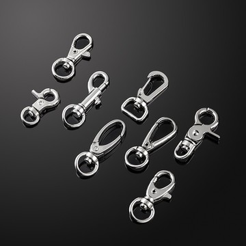 【盒裝20個】掛腰小掛扣 蝦米扣彈弓扣鑰匙扣鎖匙圈環DIY材料配件