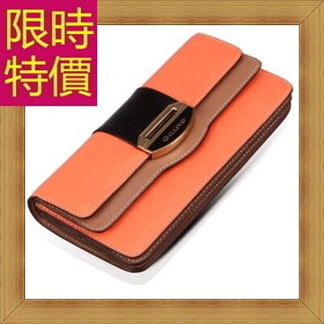 長夾 女皮夾-優雅氣質時尚皮革女錢包58q45【獨家進口】【米蘭精品】